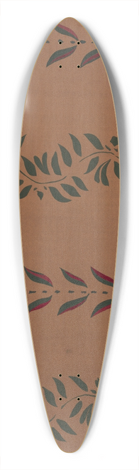 Michael Lauretano - Wall Stencil 39.3 inch art pintail longboard deck