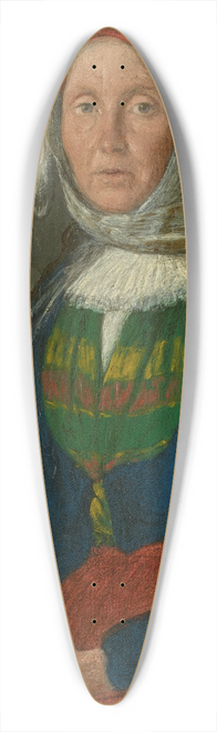 Michael Neder - Niedersterreichische Buerin 39.3 inch art pintail longboard deck