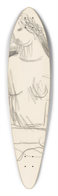 Mikul Galanda - Sketchbook 39.3 inch art pintail longboard deck