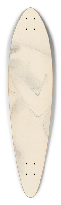 Mikul Galanda - Skicr s rznymi tdijnmi kresbami 39.3 inch art pintail longboard deck