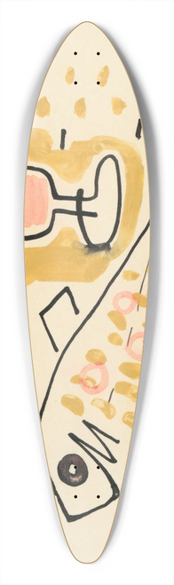 Mikul Galanda - Still life with fish 39.3 inch art pintail longboard deck