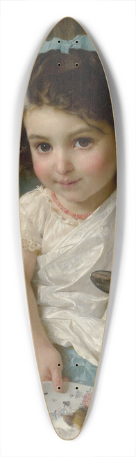 mile Munier - The Morning Meal 39.3 inch art pintail longboard deck
