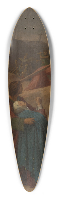 mile Signol - Jsus portant sa croix, La Vierge sur le chemin du Calvaire 39.3 inch art pintail longboard deck