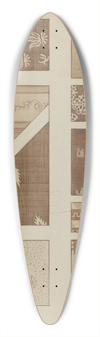 Millia Davenport - Printed Cotton 39.3 inch art pintail longboard deck