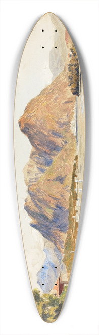 Miner Kilbourne Kellogg - Lago Maggiore, Italy 39.3 inch art pintail longboard deck