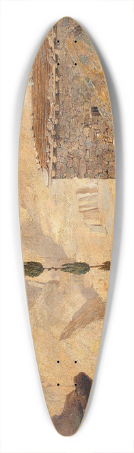 Miner Kilbourne Kellogg - The Top of Mount Sinai with the Chapel of Elijah 39.3 inch art pintail longboard deck