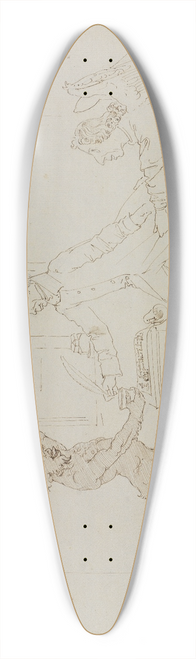 Moritz von Schwind - Der Architekt Heinrich Hbsch verschreibt sich dem Teufel 39.3 inch art pintail longboard deck