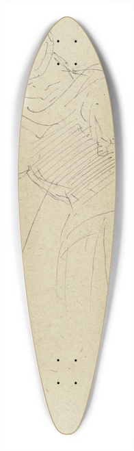 Moritz von Schwind - Flchtige Studie zu einem Ritter, der nach hinten fllt 39.3 inch art pintail longboard deck