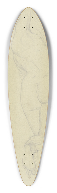 Moritz von Schwind - Schlafender Hermaphrodit (Hermaphroditus Borghese) 39.3 inch art pintail longboard deck