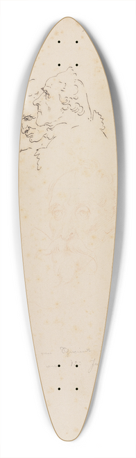 Moritz von Schwind - Sechs mnnliche Kopfprofile, darunter Kopfstudien nach alten Meistern 39.3 inch art pintail longboard deck