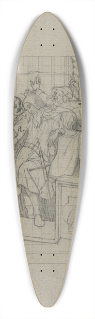 Moritz von Schwind - The King of Thule 39.3 inch art pintail longboard deck