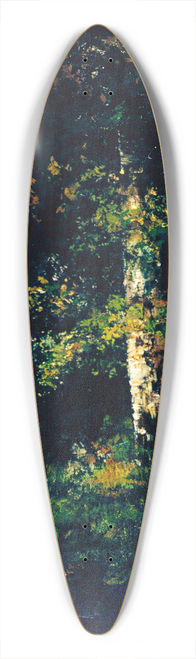 Narcisse-Virgile Diaz de La Pea - Forest Scene 39.3 inch art pintail longboard deck