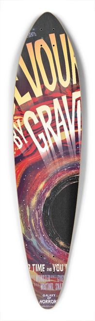 NASA - Devoured 39.3 inch art pintail longboard deck