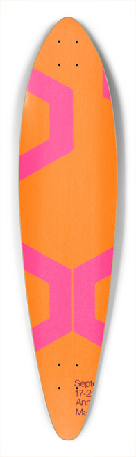 National Institutes of Health - Conference on Basic Mechanisms of Cellular Secretion 39.3 inch art pintail longboard deck