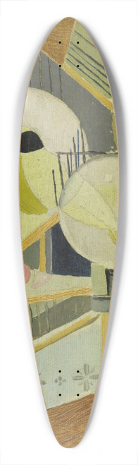 ngel Zrraga - Oiseaux no. 4 39.3 inch art pintail longboard deck