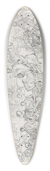 Nicaise De Keyser - Archdukes Albert and Isabella Attend a Lesson by Justus Lipsius 39.3 inch art pintail longboard deck