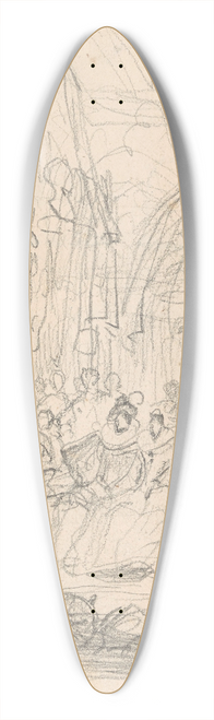 Nicaise De Keyser - Archdukes Albert and Isabella Attend a Lesson by Justus Lipsius 39.3 inch art pintail longboard deck