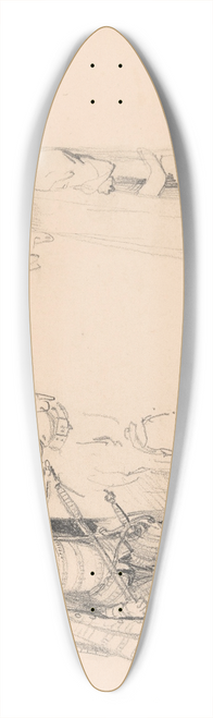 Nicaise De Keyser - Cardinal Granvelles Dwarf and a Standing Monk 39.3 inch art pintail longboard deck