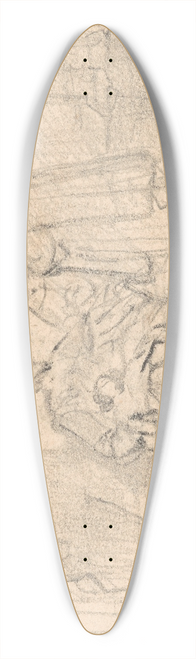 Nicaise De Keyser - Christopher Columbus and his Sick Son in the Monastery La Rabida 39.3 inch art pintail longboard deck