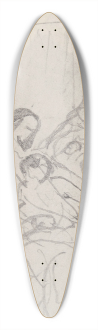 Nicaise De Keyser - Christopher Columbus and his Sick Son in the Monastery La Rabida 39.3 inch art pintail longboard deck