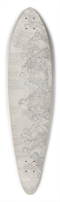 Nicaise De Keyser - The Archdukes Albert and Isabella Visit the Printer Plantin 39.3 inch art pintail longboard deck
