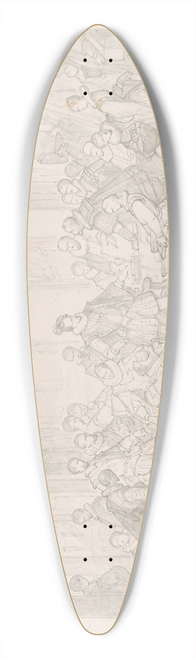 Nicaise De Keyser - The Archdukes Albert and Isabella Visit the Printer Plantin 39.3 inch art pintail longboard deck