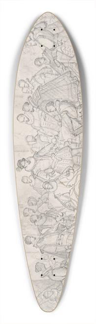 Nicaise De Keyser - The Archdukes Albert and Isabella Visit the Printer Plantin 39.3 inch art pintail longboard deck