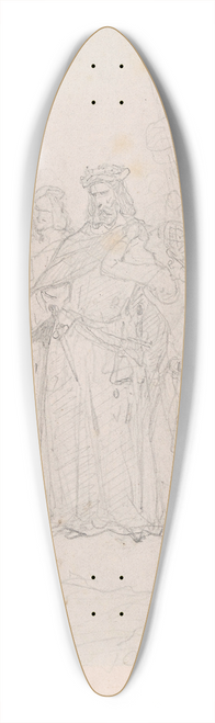 Nicaise De Keyser - The King of Thule 39.3 inch art pintail longboard deck