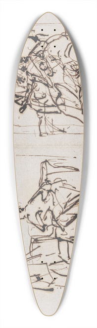 Nicaise De Keyser - Thomas Morus and the Painters Hans Holbein and Lucas van Leyden 39.3 inch art pintail longboard deck