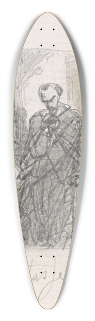 Nicaise De Keyser - Torquato Tasso, Dressed as a Sheperd, Visits his Sister Cornelia in Sorrento 39.3 inch art pintail longboard deck