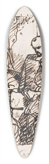 Nicaise De Keyser - Torquato Tasso, Dressed as a Sheperd, Visits his Sister Cornelia in Sorrento 39.3 inch art pintail longboard deck