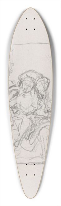 Nicaise De Keyser - Woman at her Finery 39.3 inch art pintail longboard deck