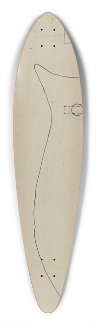 Nicholas Amantea - Pa. German Axe Socket 39.3 inch art pintail longboard deck