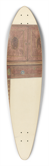 Nicholas Gorid - Ladys Writing Cabinet 39.3 inch art pintail longboard deck