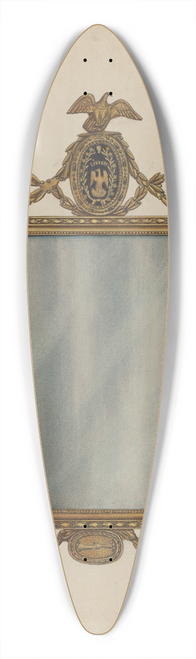 Nicholas Gorid - Mirror 39.3 inch art pintail longboard deck