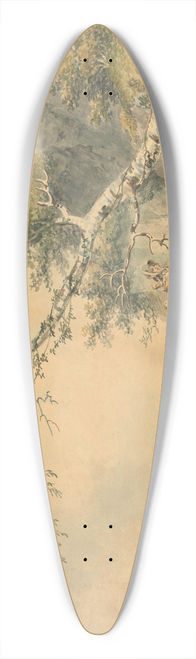 Nicholas Pocock - The Sailors Departure 39.3 inch art pintail longboard deck
