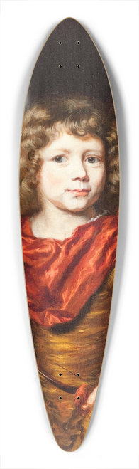 Nicolaes Maes - Portrait of a Boy with a Bow and a Dog (Amor) 39.3 inch art pintail longboard deck