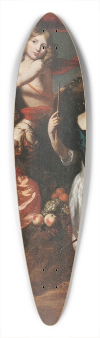 Nicolaes Maes - Portrait of Three Children as Ceres, Ganymede, and Diana 39.3 inch art pintail longboard deck