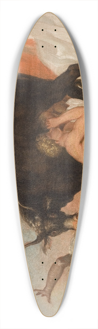Nicolai Abildgaard - Ymir Suckling the Cow Audhumla 39.3 inch art pintail longboard deck