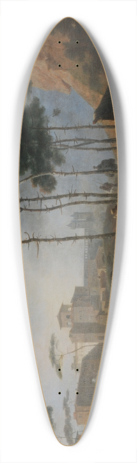 Nicolas-Antoine Taunay - Danses villageoises 39.3 inch art pintail longboard deck