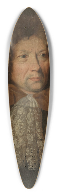 Nicolas de Largillire - Portrait of a man (Pierre van Schuppen) 39.3 inch art pintail longboard deck