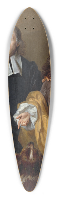 Nicolas de Largillire - Portrait of a Young Man and His Tutor 39.3 inch art pintail longboard deck