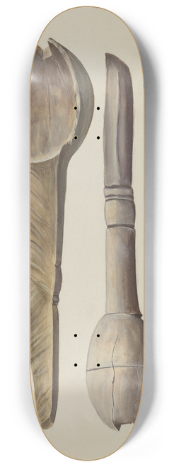 Conrado Barrio - Carved Wooden Spoon 8.25 inch art skate deck