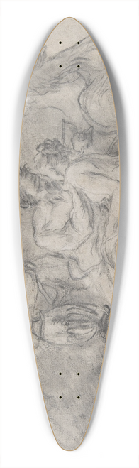 Nicolas Vleughels - Lot and His Daughters 39.3 inch art pintail longboard deck