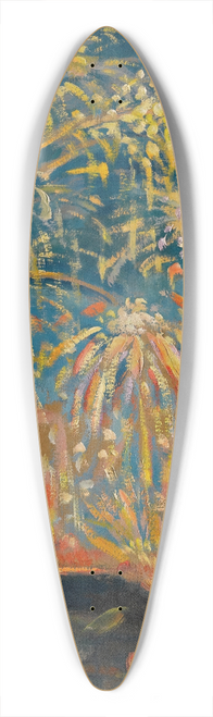 Nikolai Alexandrovich Tarkhov - Fireworks In Nice 39.3 inch art pintail longboard deck