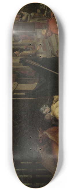 Aert Pietersz. - Couples Making Love at a Country Inn 8.25 inch art skate deck