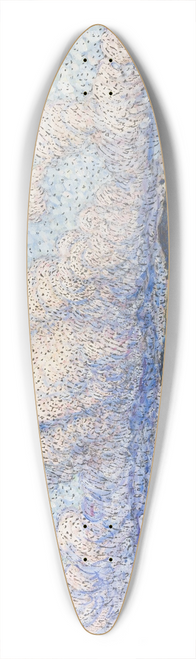 Nils Kreuger - Sunlit Clouds 39.3 inch art pintail longboard deck