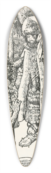 Noel Nisbet - The Tsar went about inquiring of his people if any were wronged 39.3 inch art pintail longboard deck