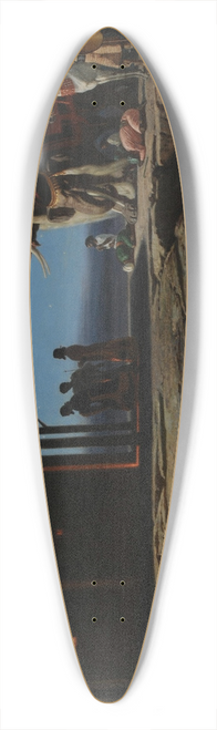Octave Penguilly-L'haridon - The arrival of the Magi in Bethlehem 39.3 inch art pintail longboard deck