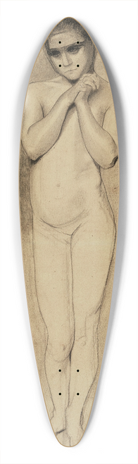 Odilon Redon - Enfant nu 39.3 inch art pintail longboard deck